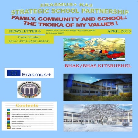 Newsletter 4 - 2nd Exchange of pupils Kitzbuhel, Austria