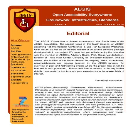 AEGIS Newsletter 4
