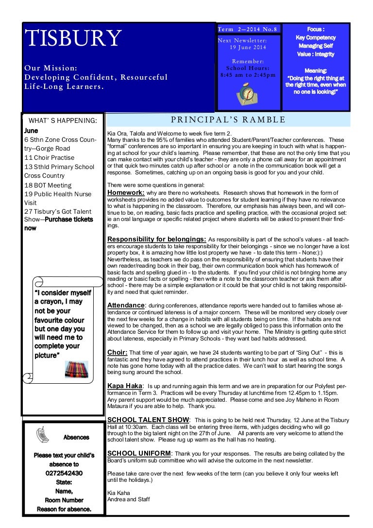 newsletter 5 june 2014