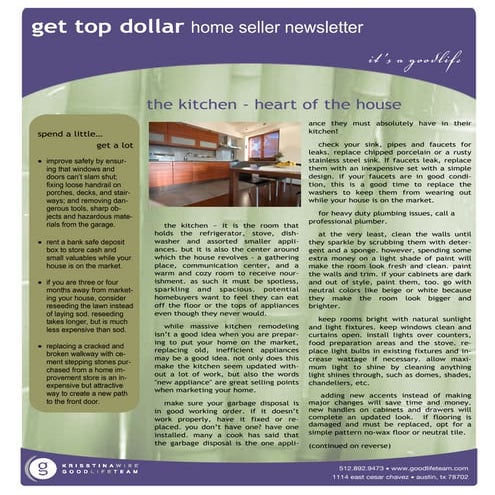 Newsletter 5 kitchen