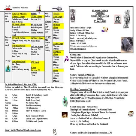 Newsletter 8th march 2020 | PPT