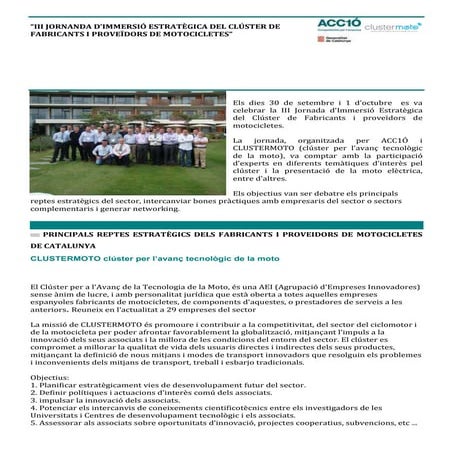 Newsletter Asamblea Clustermoto 2010