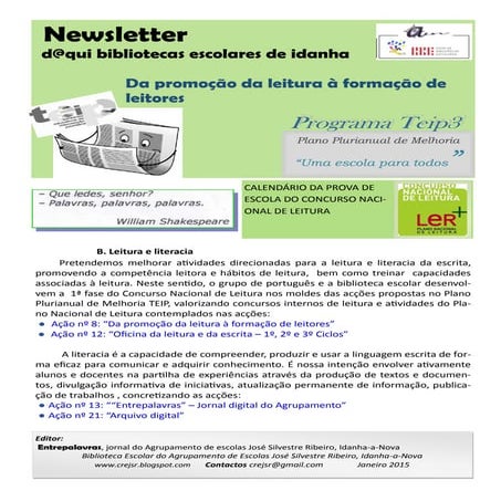 Newsletter CNL(1ª fase)