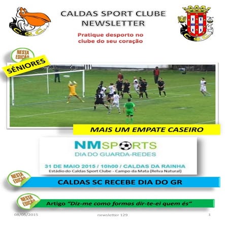 Newsletter CSC 129, 8 de maio  2015