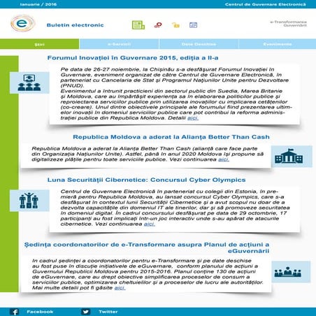 Newsletter, luna ianuarie_2016