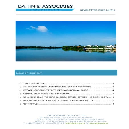 Patent, Trademark, Industrial Design in Vietnam, Cambodia, Laos & Myanmar