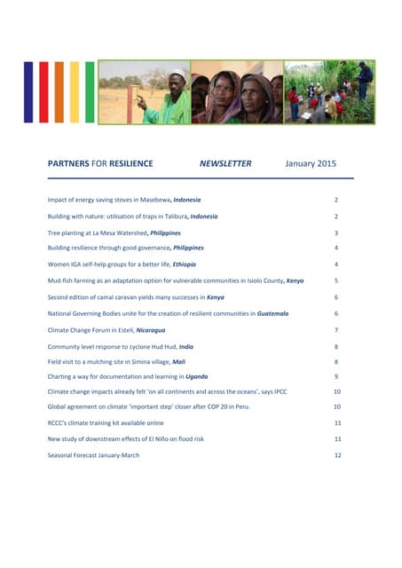 Newsletter january 2015 pfr