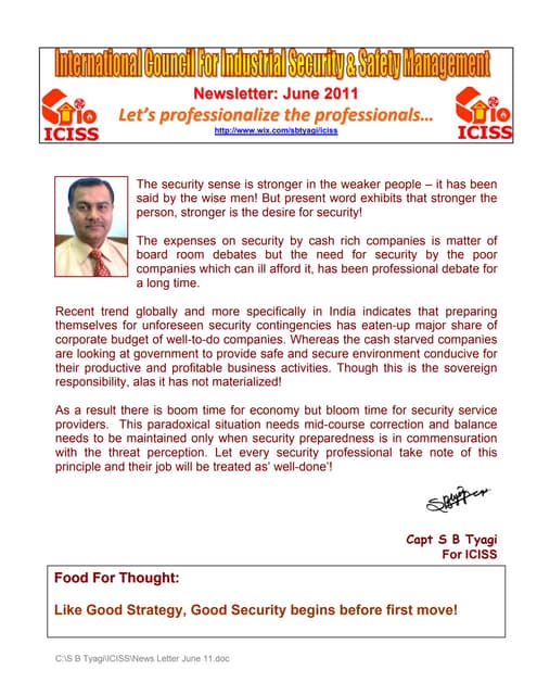 News letter June 11