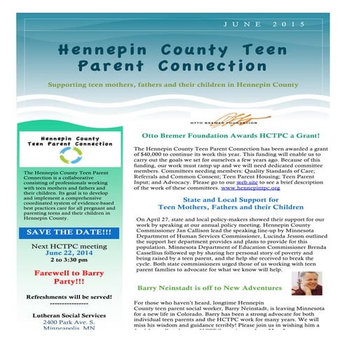 Newsletter June 2015