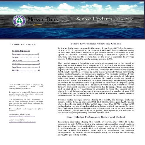 Monthly Newsletter Mar'16