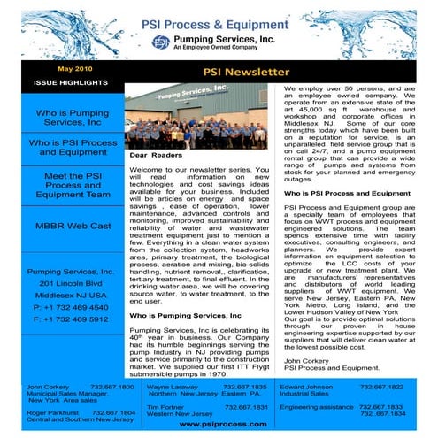 Newsletter May 2010