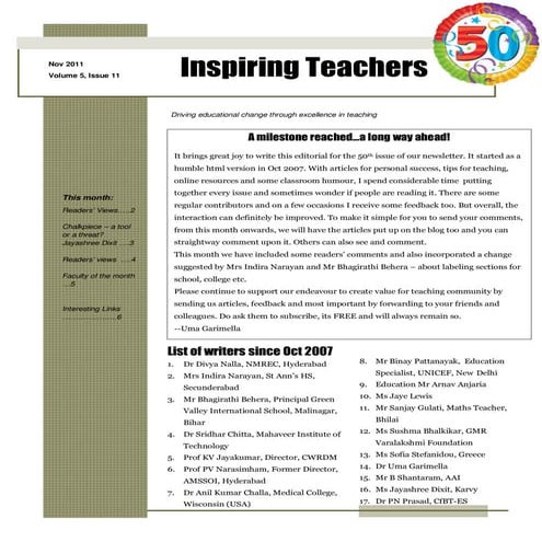 Newsletter   Nov 2011