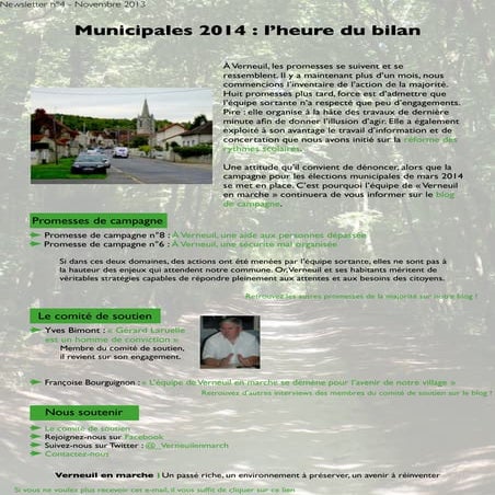 Municipales 2014 : l'heure du bilan