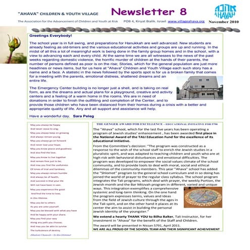 Newsletter november 2010 