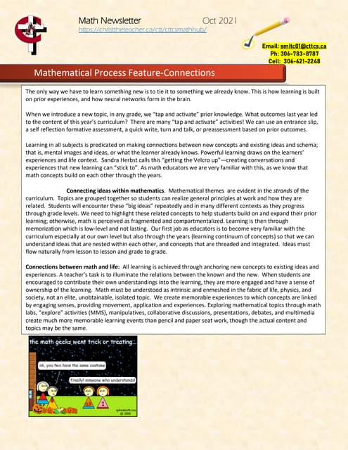 Newsletter Oct 2021