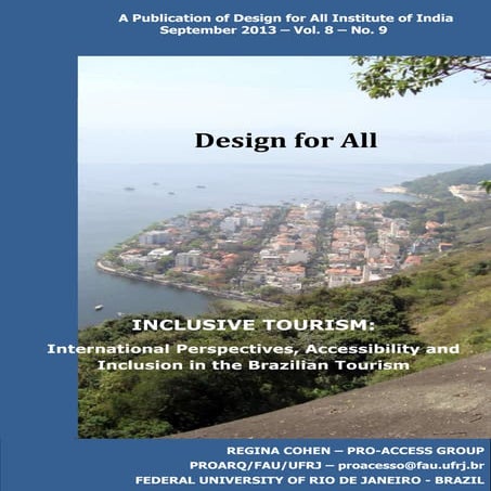Inclusive Tourism in Brazil: Design for All India September 2013