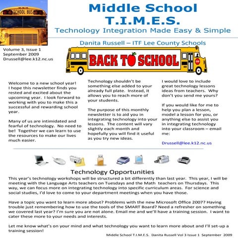 Newsletter September 09