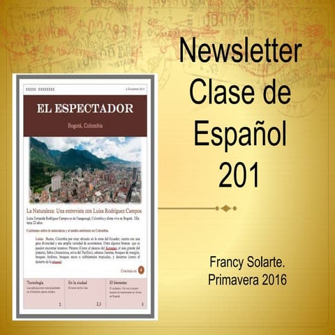 Newsletter spa 201 practicum c