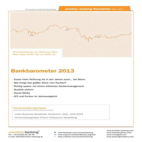 Newsletter Bankbarometer 2013
