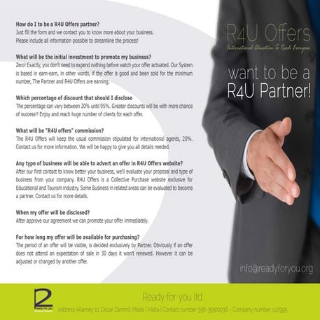 R4UOffers_Newsletter want to_be_a_r4_u_partner