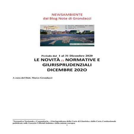 News lex AMBIENTE dicembre 2020