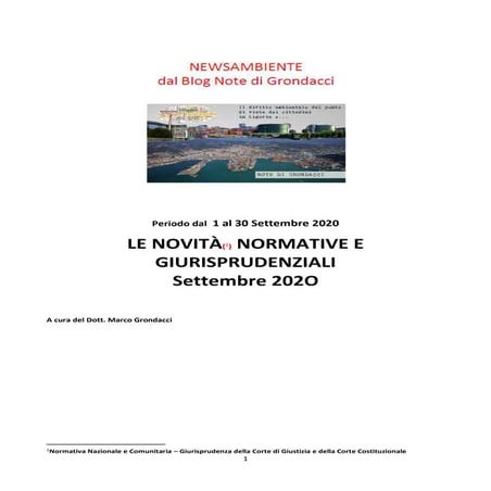 News lex settembre 2020