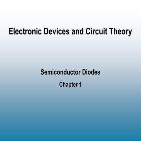 ELECTRONIC DEVICES AND CIRCUIT THEORY 10th