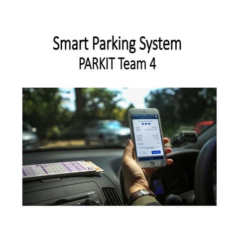 internet of things based parking system using app