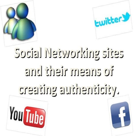 New social networking sites and their means of creating