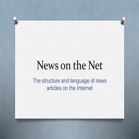 News on the net slideshow