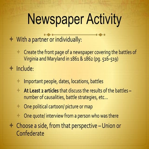 Newspaper Activity