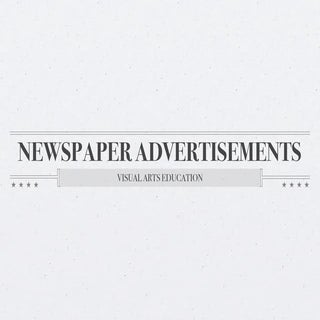 Newspaper advertisements