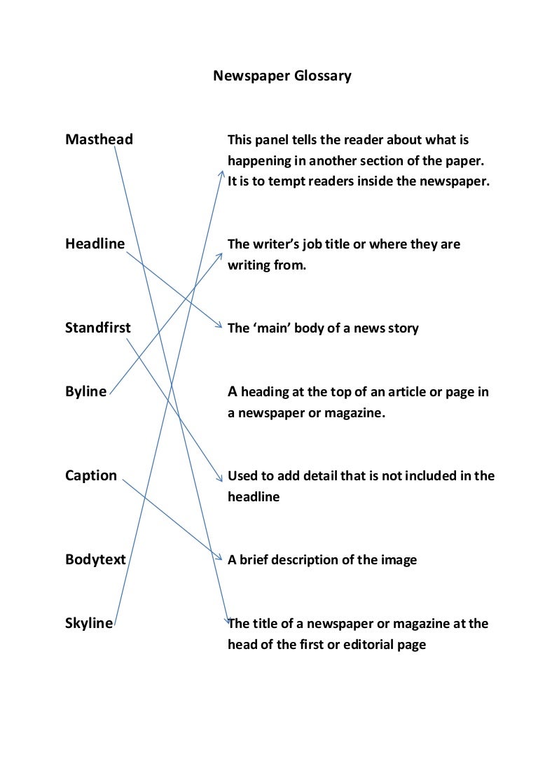 Journalistic language examples image