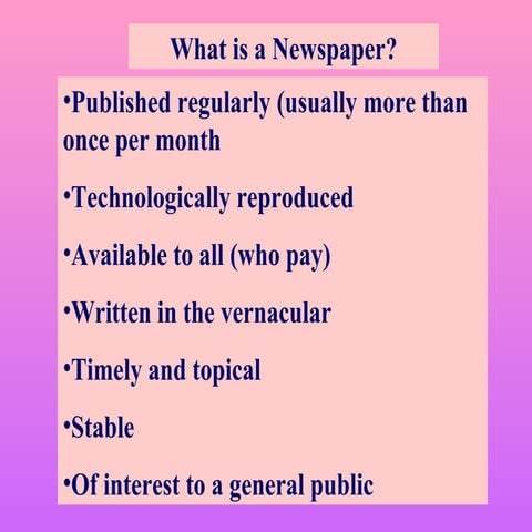 Newspapers
