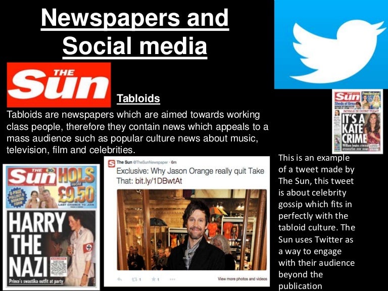 Newspapers and social media