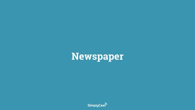 Newspapers Webinar