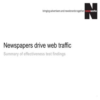 Newspapers Drive Web Traffic
