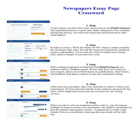 Newspapers Essay Page Crossword. Online assignment writing service.
