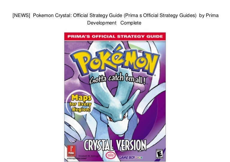 [NEWS] Pokemon Crystal Official Strategy Guide (Prima s Official S…