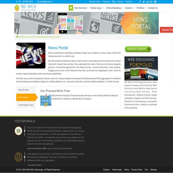News portal , news portal development company in bangalore  news portal devel...