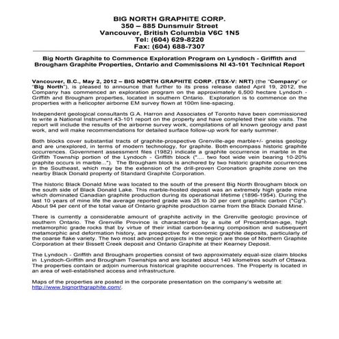 Graphite Graphite, Graphite exploration