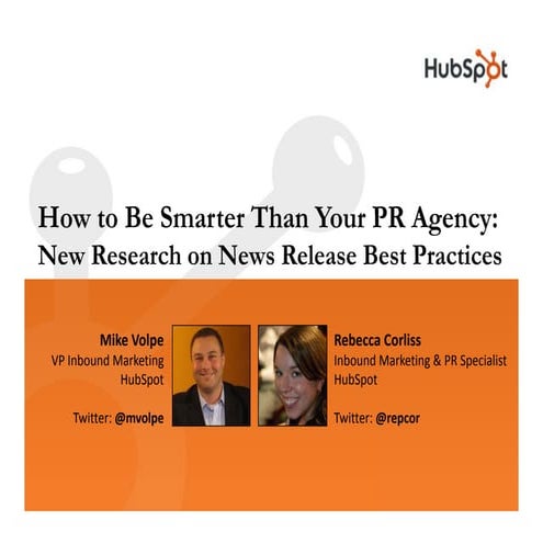 New Research on News Release Best Practices