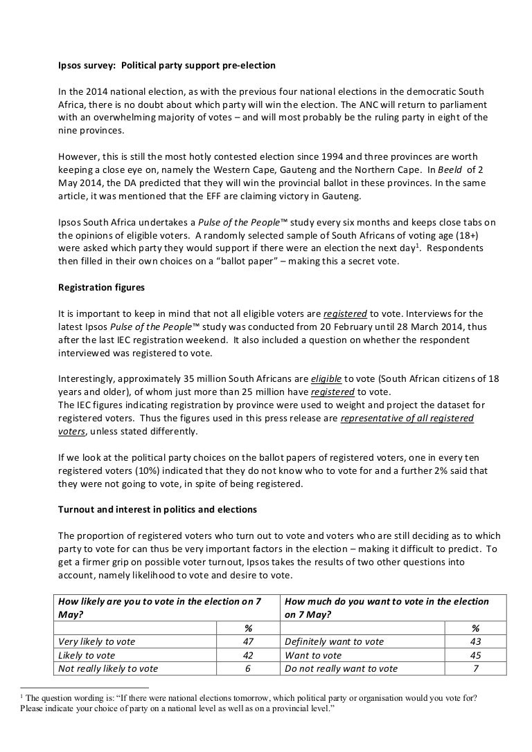 Essay Paper Generator Macbeth Essay Thesis also Essays On Importance Of English Ipsos Survey May Support For Political Parties Preelection Corruption Essay In English