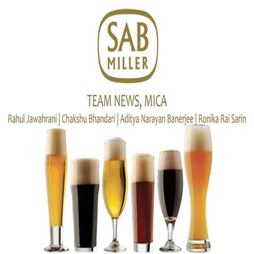 SAB Miller Competition Case Study