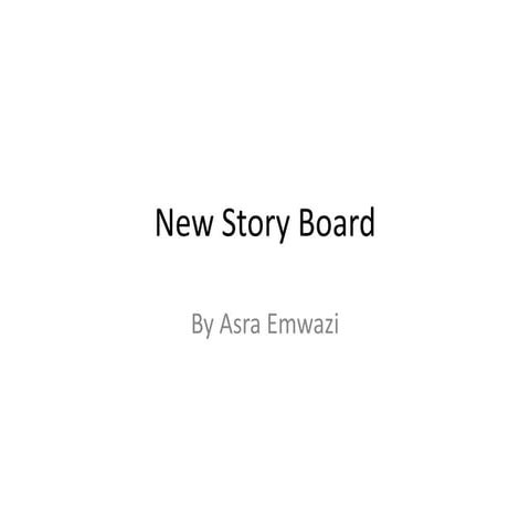 New story board