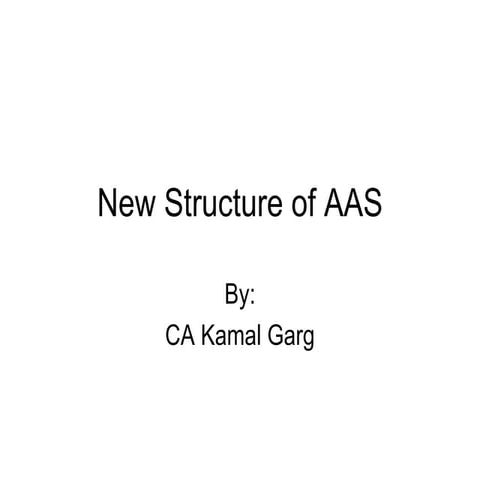 New Structure Of Aas | PPT