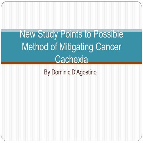 082409 understanding cachexia | PPT