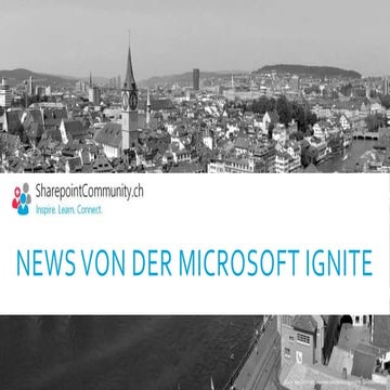 News von der Microsoft Ignite Zürich Juni 2015