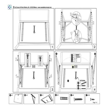 newtableconcept assembly instructions sheet