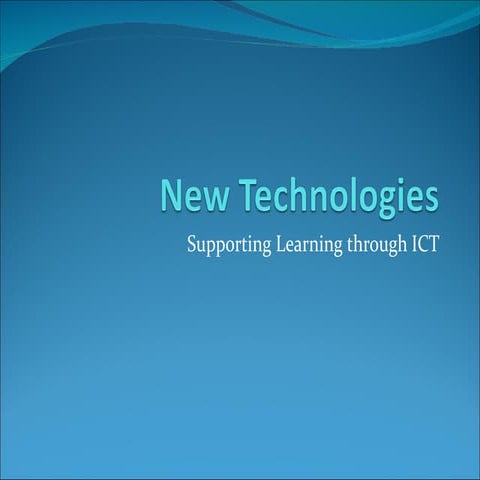 New Technologies for PGCE trainees